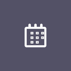 Calendar icon for web and mobile app