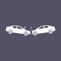 crashed car icon