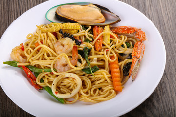 Seafood spaghetti