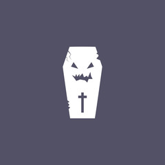 halloween coffin icon