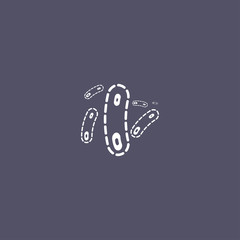 bacteria icon. virus sign