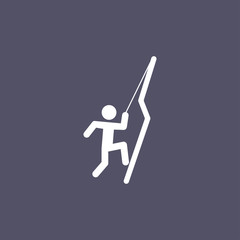 simple climber icon design