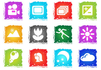 Modes of Photo Silhouette Icons