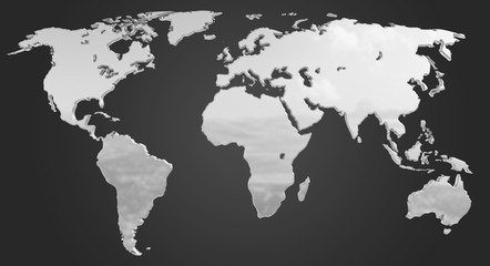 Fototapeta premium Chromatic World Map