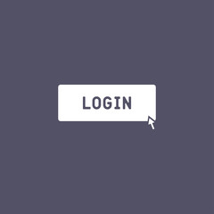 Login with mouse icon for web and mobile