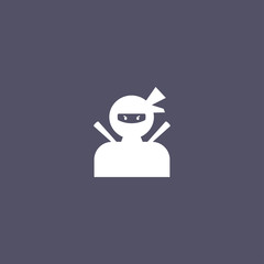 simple ninja icon design