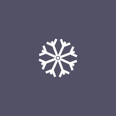 simple snow flake icon