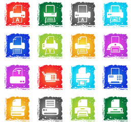 print icon set