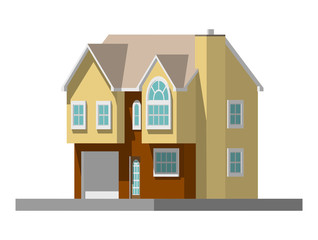 image of a private house. vector illustration