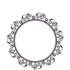 elegant victorian frame icon vector illustration design