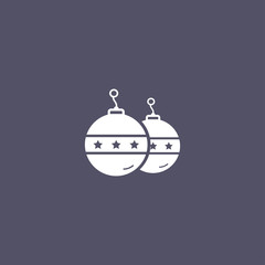 simple christmas Bauble icon