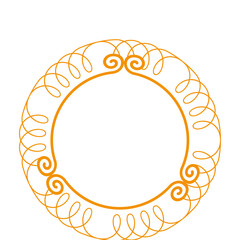 elegant victorian frame icon vector illustration design