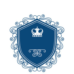 elegant victorian frame icon vector illustration design