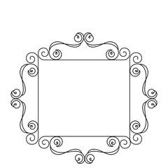 elegant victorian frame icon vector illustration design
