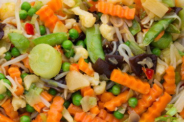Fresh frozen vegetables eco food, natur.