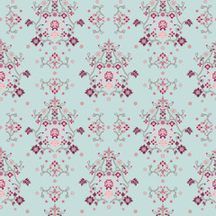 Vintage floral seamless background