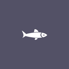 Fototapeta na wymiar simple fish icon