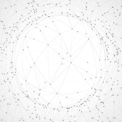 Geometric simple minimalistic background. Triangles rounded pattern. Vector illustration