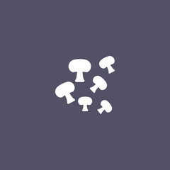 mushroom icon. vegetable sign