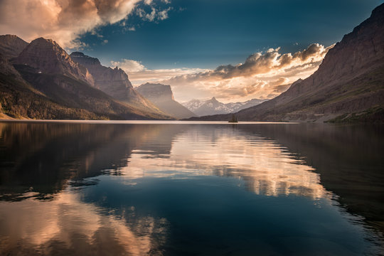 St Mary Lake Sunset