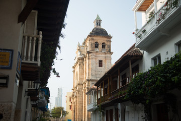 Fototapeta na wymiar Colonial Building, Cartagena, Colombia