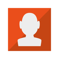 user silhouette button icon vector illustration design