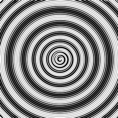 Raster Halftone pattern effect. Background. Line. Spiral. Circles