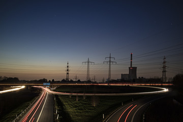 Fototapeta na wymiar Autobahnkreuz