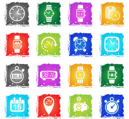 Time simply icons