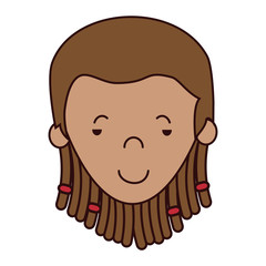 jamaican woman character icon vector illustration design