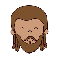 jamaican man character icon vector illustration design