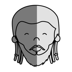 jamaican man character icon vector illustration design