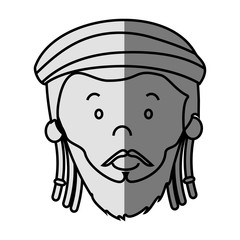 jamaican man character icon vector illustration design