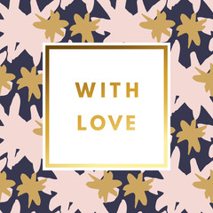 Valentine day greeting card.