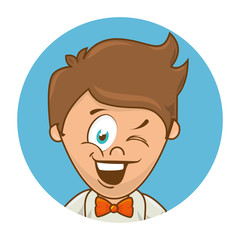 man character sixty style vector illustration design