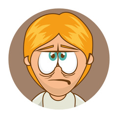 man character sixty style vector illustration design