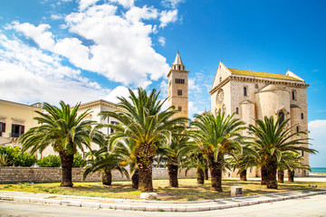 A view of a cathedral in Trani, Puglia region, Italy - obrazy, fototapety, plakaty