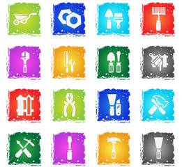 work tools icon set