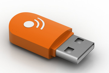 Usb drive with internet sign