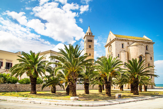 A view of a cathedral in Trani, Puglia region, Italy