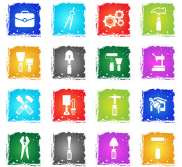 work tools icon set
