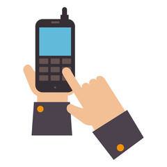 smartphone technology isolated icon vector illustration design