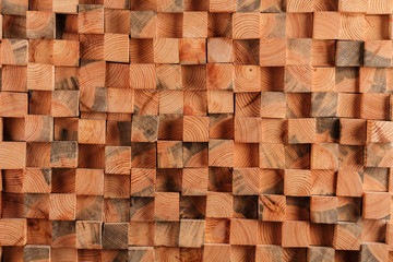 Fototapeta premium background texture of a tree cubic unit