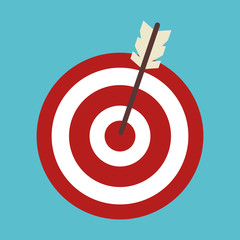 target arrow isolated icon vector illustration design