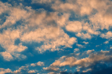 blue sky with cloud closeup