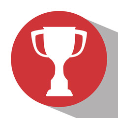 trophy cup isolated icon vector illustration design