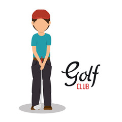 golf club sport icon vector illustration design