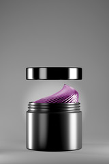 3d illustration cream cosmetic design
