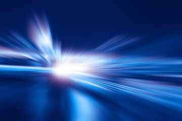 Abstract image of speed motion on the road.