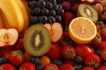 新鮮な野菜と果物　